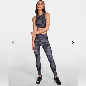 RVCA High-rise Sport II legging and long line bra